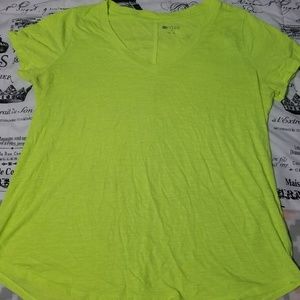 *Reposh* NWOT Stylus Neon Yellow Shirt